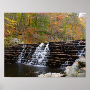 Póster Cascada en Laurel Hill State Park I