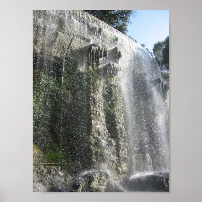 Póster Cascada en Niza, Francia (Frente)