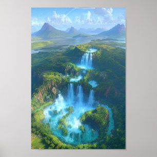 Póster Cascada encantadora