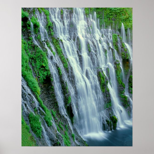 Póster Cascada escénica, California (Frente)