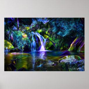 Póster Cascada fractal