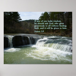 Póster Cascada James 1:5