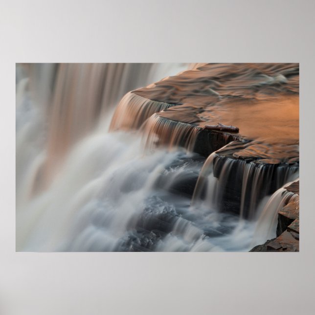 Póster Cascada Kakabeka de cerca (Frente)