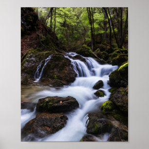 Póster Cascada mágica en la garganta del infierno