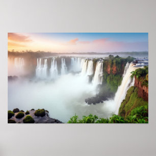 Póster Cascada Naturaleza Al aire libre Paisaje Tranquilo