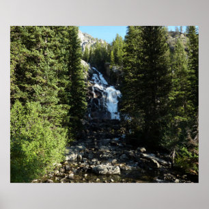 Póster Cascada Oculta en el Parque Nacional Grand Teton