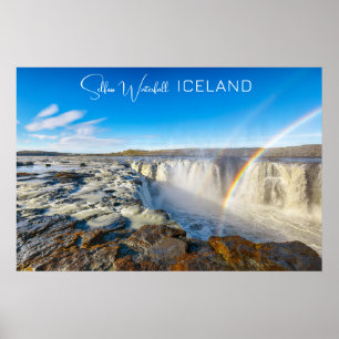Póster Cascada Selfoss, Islandia