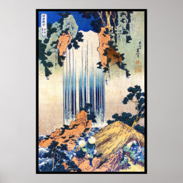 Póster Cascada Yoro en la provincia de Mino, Hokusai Kats