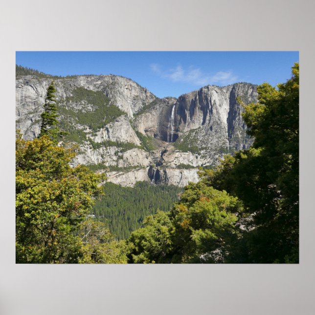 Póster Cascada Yosemite desde Four Mile Trail (Frente)