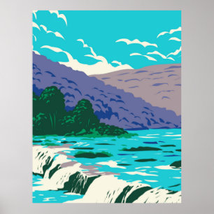 Póster Cascadas de arenisca