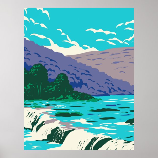 Póster Cascadas de arenisca (Frente)