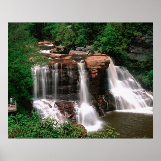 Póster Cascadas de Blackwater, Virginia Occidental, pinto (Frente)