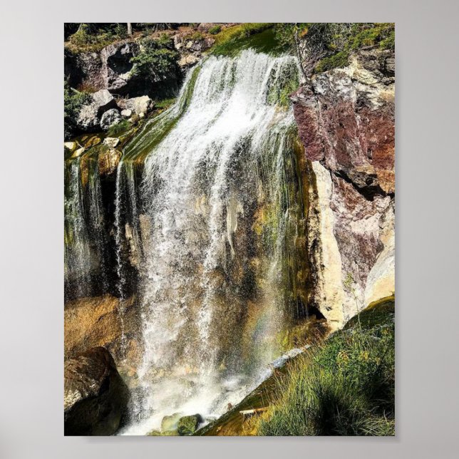 Póster Cascadas de Creek de Paulina, Oregón (Frente)