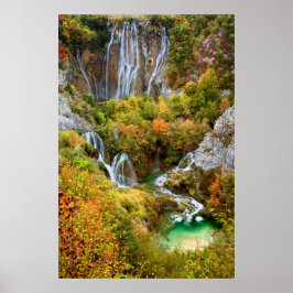 Póster Cascadas de otoño