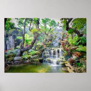 Póster Cascadas en Tailandia