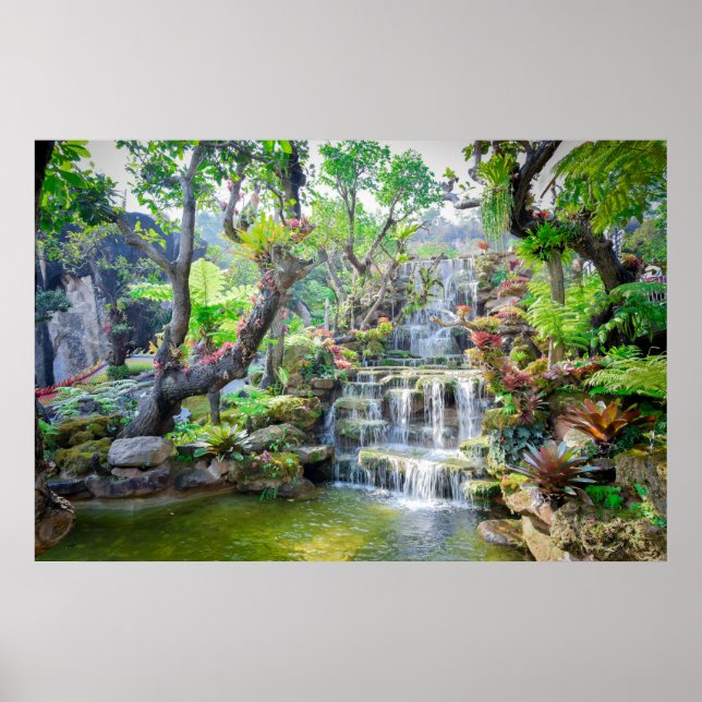 Póster Cascadas en Tailandia (Frente)