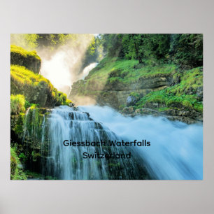 Póster Cascadas Giessbach, Suiza