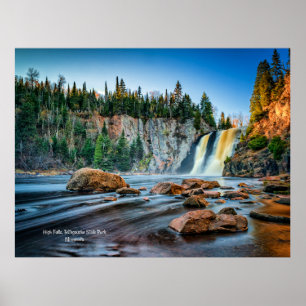 Póster Cascadas High Falls, Parque Tettegouche, Minnesota