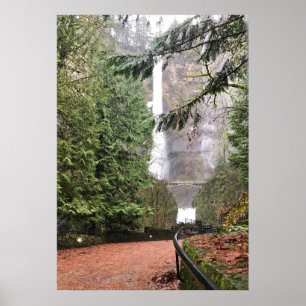 Póster Cascadas Multnomah, O