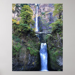 Póster Cascadas Multnomah, O