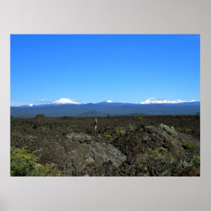 Póster Cascades and Lava Rocks, Oregon
