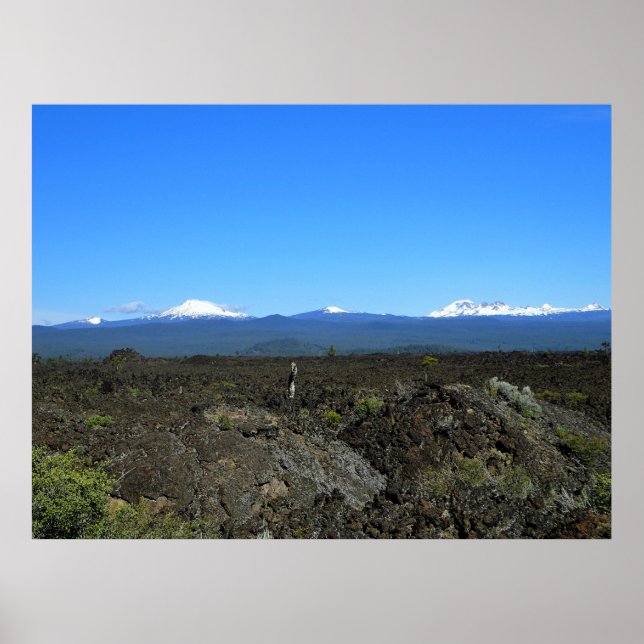 Póster Cascades and Lava Rocks, Oregon (Frente)