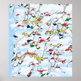 Póster Cascading Twigs