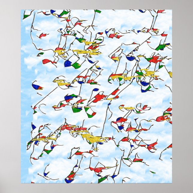 Póster Cascading Twigs (Frente)