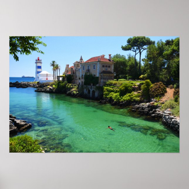 Póster Cascais de natación de verano, Portugal (Frente)