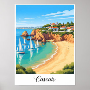 Póster Cascais, Portugal - Ciudad costera