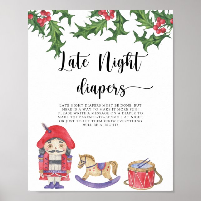 Póster Cascanueces - Juego de pañales de noche (Frente)