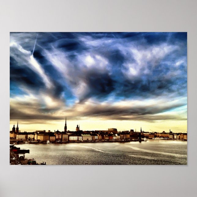 Póster Casco Antiguo de Estocolmo (Frente)