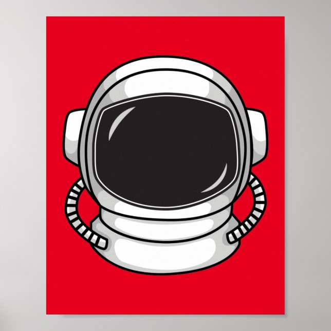 Póster casco astronauta (Frente)