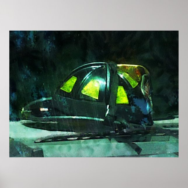 Póster Casco de bomberos (Frente)