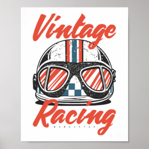 Póster Casco de carreras