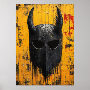Póster Casco de Guerra Vikingo – Legado del Guerrero Nórd
