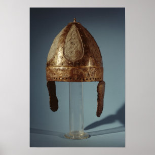 Póster Casco europeo del combate de la guerra, c.500
