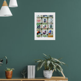 Póster Cascos de sake del santuario de Ise: Japón