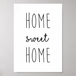 Poster casero dulce casero de la impresión