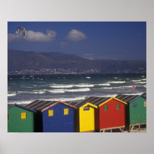 Póster Casetas de baño de la Bahía de St. James, cerca de