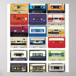 Póster Casetes