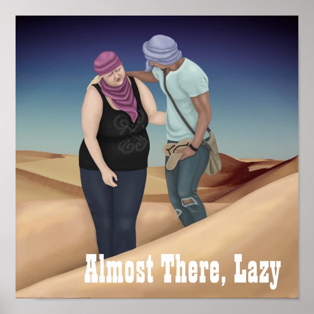 Póster Casi ahí, perezoso (Frente)