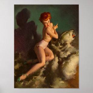 Póster Casi me asusta de mi pinza de piel