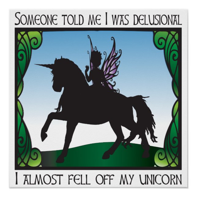 Póster Casi Se Quita Mi Unicornio (Anverso)