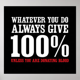 Póster Casi Siempre Dar 100%