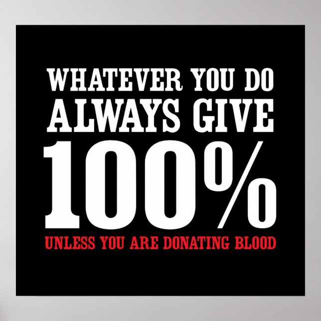 Póster Casi Siempre Dar 100% (Frente)