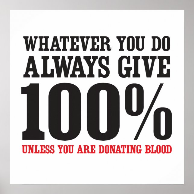 Póster Casi Siempre Dar 100% (Frente)