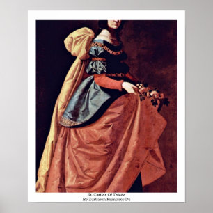 Póster Casilda De Toledo Por Zurbarán Francisco De