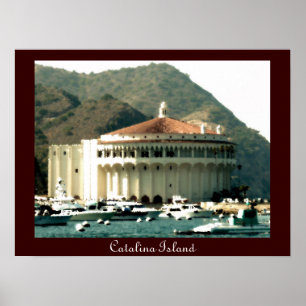 Póster Casino de la isla de Catalina