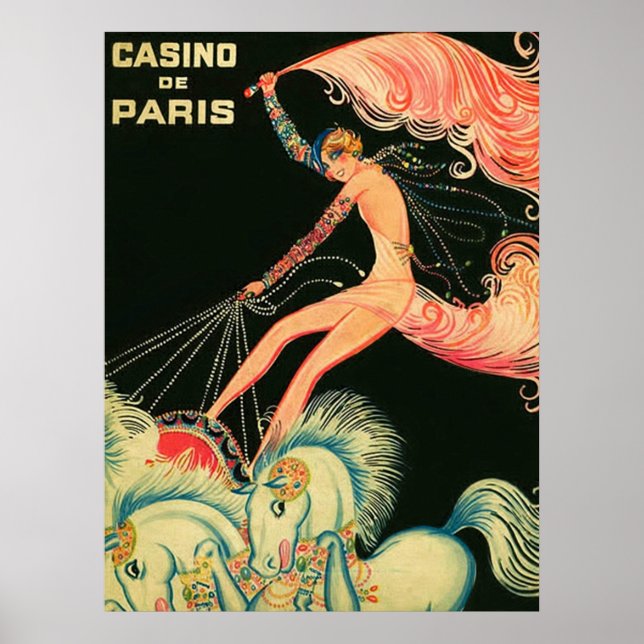 Póster Casino de París ~ Anuncio de época (Frente)